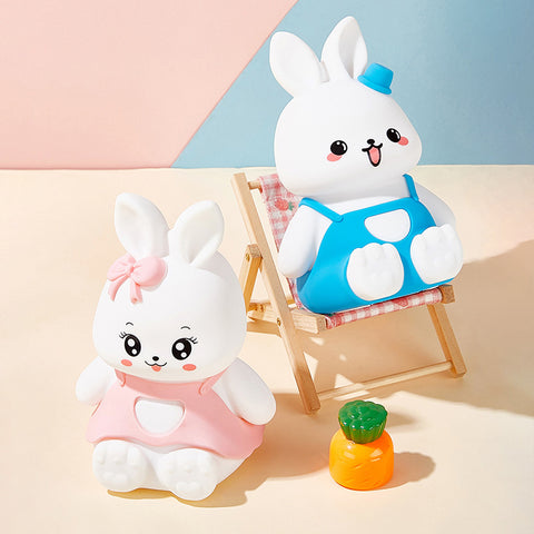Cute Rabbit Kids Night Lights - 5 Colour Changing LED Silicone Lamp!