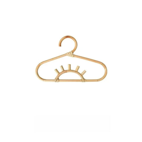 Eco-Friendly Kids Rattan Clothes Hanger - Non-toxic and Durable! Teeny Pandas