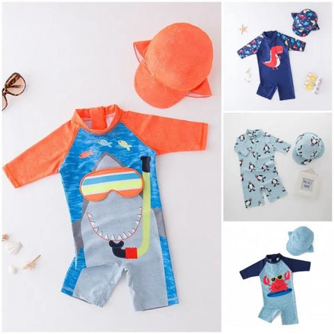 Kids Swimwear with Cap