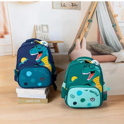 Cartoon Dinosaur Kindergarten School Bag for Boys