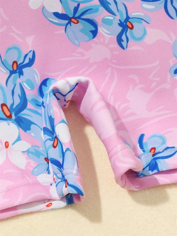 Floral Floating Swimsuit for Kids