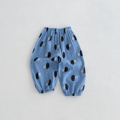 Cartoon Pattern Anti-Mosquito Harem Pants for Kids - Summer Loose Trousers