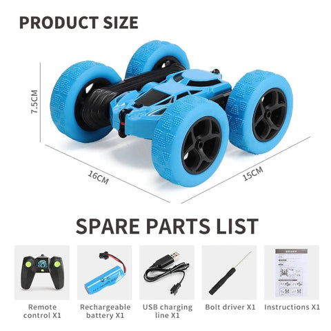 Stunt Car Double-Sided Remote Control for Kids