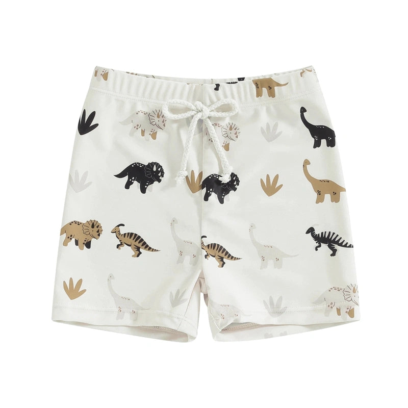 Printed Swim Shorts for Toddler Boys – UPF 50+ Sun Protection! Teeny Pandas