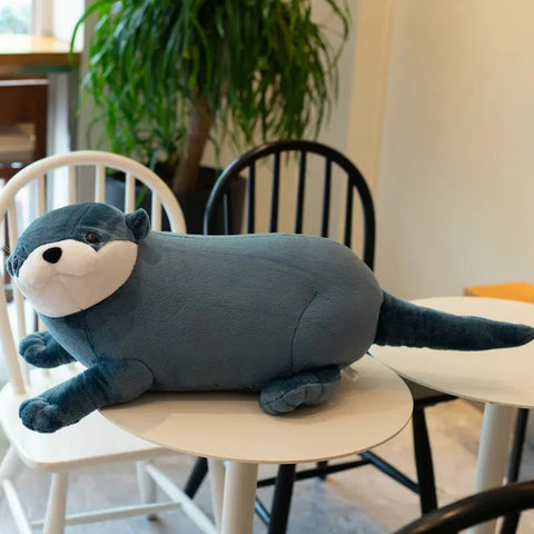 Lovely Otter Plush Toy – Realistic Stuffed Wild Animal Doll