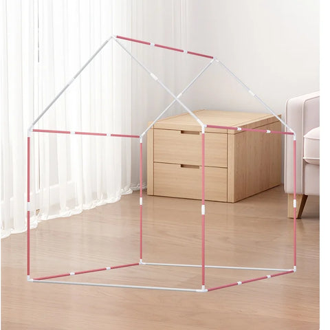Kids Small House Folding Playtent - Princess Girl Castle Play House Toy Tent