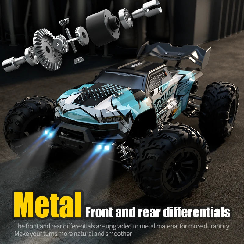 High-Speed Brushless Motor All Terrain RC Car 1/16 - Higher Efficiency for Longer Adventure! Teeny Pandas