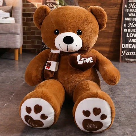 Ultra-Soft Bear Plush Pillow – Cuddly Companion