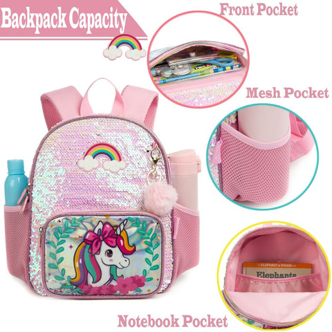 Mini Sequins Backpack for Girls