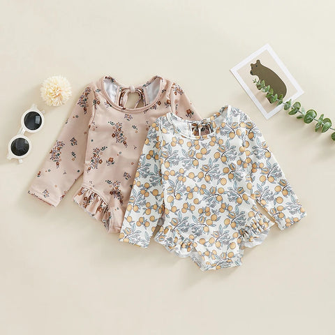 Ruffle Backless Bodysuit for Toddlers - For a Elegant Summer Look! Teeny Pandas