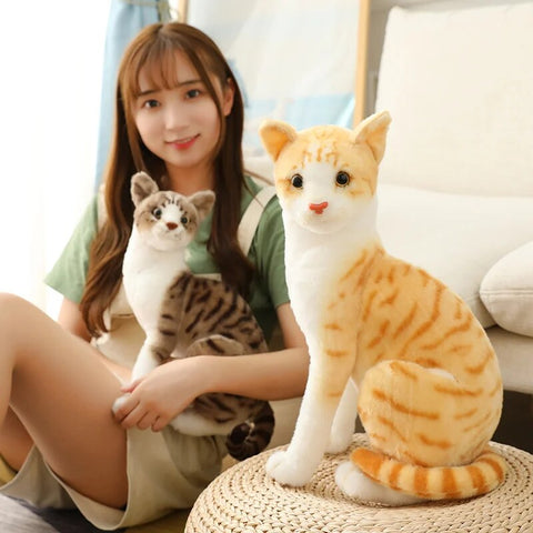 Cute Plush Cat Doll – Soft Stuffed Kitten Toy