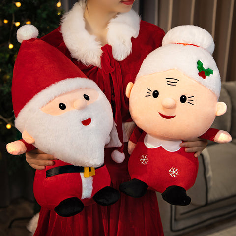 Cute Santa Claus, Snowman, and Elk Plush Toys – Soft Christmas Decor for Kids