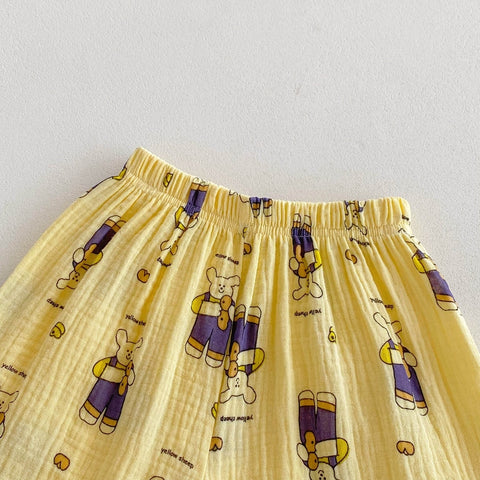 Cartoon Pattern Anti-Mosquito Harem Pants for Kids - Summer Loose Trousers