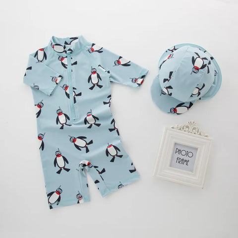 Kids Swimwear with Cap