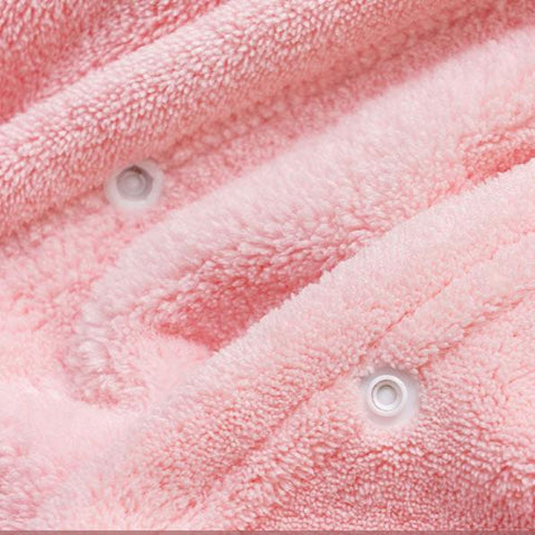 Kids Hooded Bath Towel - Coral Fleece Children Cartoon Cloak Bathrobe