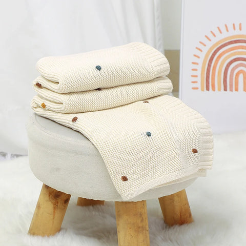 Cotton Knit Baby Blanket - Soft & Cozy Comfort Teeny Pandas
