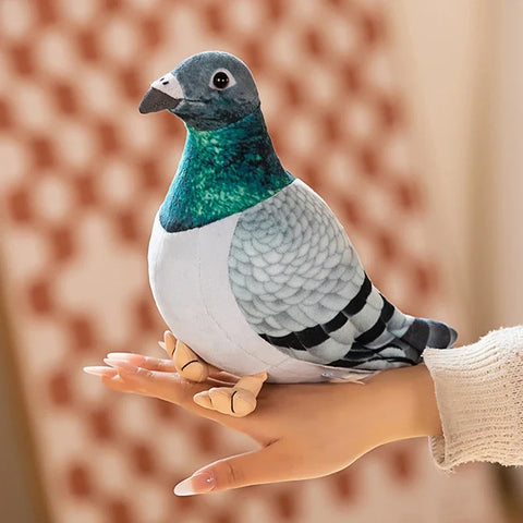 Lifelike Bird Plush Toys – Simulation Pigeon and Dove Stuffed Animals