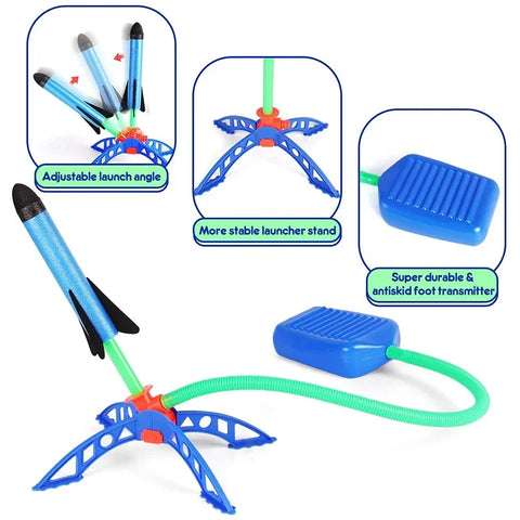 Kids Rocket Foot Pump – Air Powered Soaring Rocket Launcher for Children