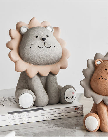 Nordic Lion Piggy Bank – Creative and Cute Coin Holder for Kids