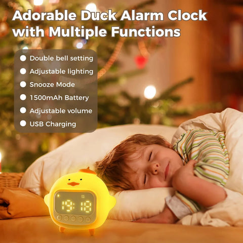 Duck Alarm Clock - With Soft Night Light