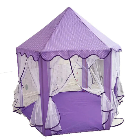 Princess Kids Toy Tipi Tent - Folding Play House for Girls