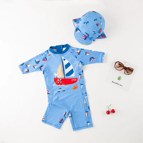 Kids Swimwear with Cap