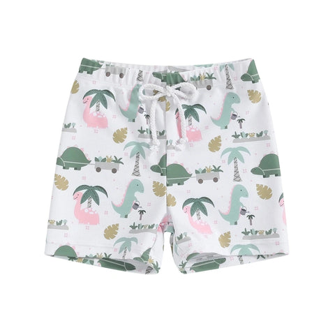 Printed Swim Shorts for Toddler Boys – UPF 50+ Sun Protection! Teeny Pandas