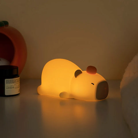 Cozy Capybara Night Light - Soothing LED Sleep Companion Teeny Pandas