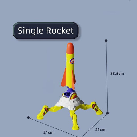 Rocket Foot Pump Launcher – Jump, Stomp, and Soar High with Foam Rockets!