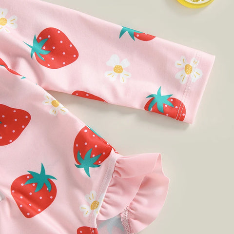 Baby Girls Swimwear with Cap