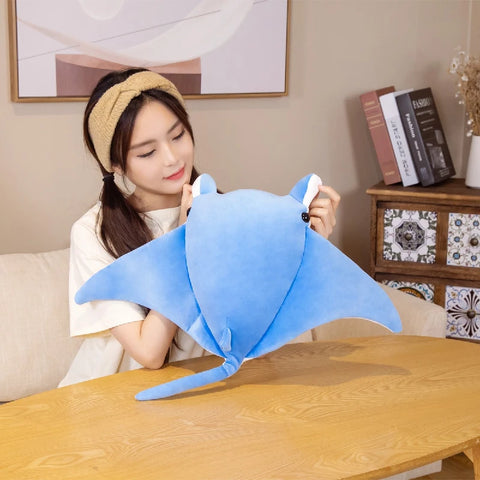 Cartoon Fish Manta Ray Plush Toy – Kawaii Devil Ray Stuffed Pillow