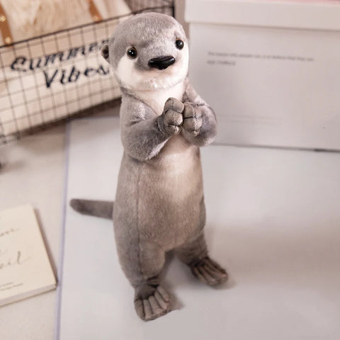 Kawaii Wild Animal Plush Doll - Standing Plush Otter Toy