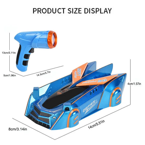 Laser-Controlled Wall Climbing RC Car