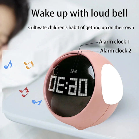 Kids Expression LED Alarm Clock Teeny Pandas