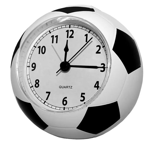 Soccer Ball Alarm Clock - Silent 3D Football Shaped Clock for Students and Kids