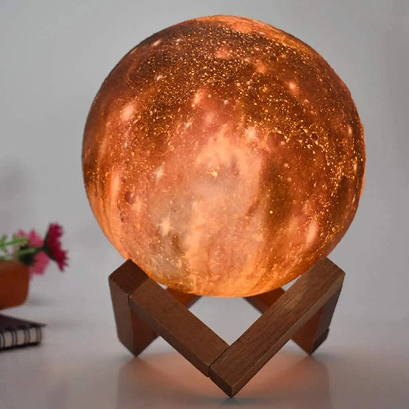 Galaxy Moon LED Night Light - Touch of Magic in Kids' Room! Teeny Pandas