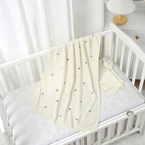 Cotton Knit Baby Blanket - Soft & Cozy Comfort Teeny Pandas