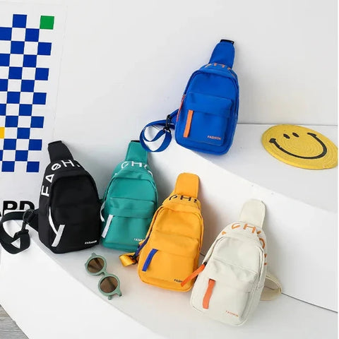 Chest Bag for Kids - Casual Shoulder Crossbody Bag for Boys