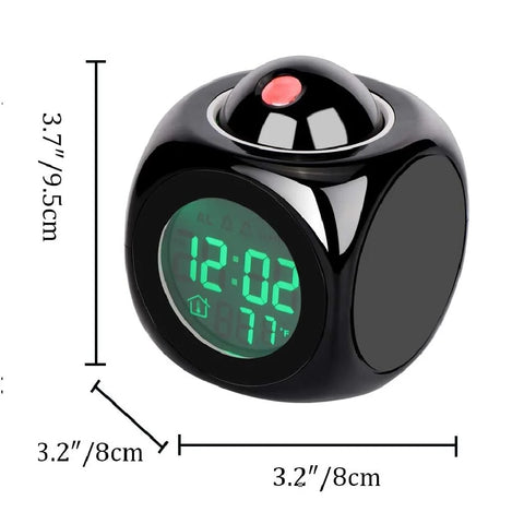 Projection Alarm Clock - With LED Display & Temperature Feature
