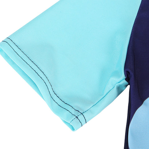 Short Sleeve One-piece Swimsuit for Girls and Boys