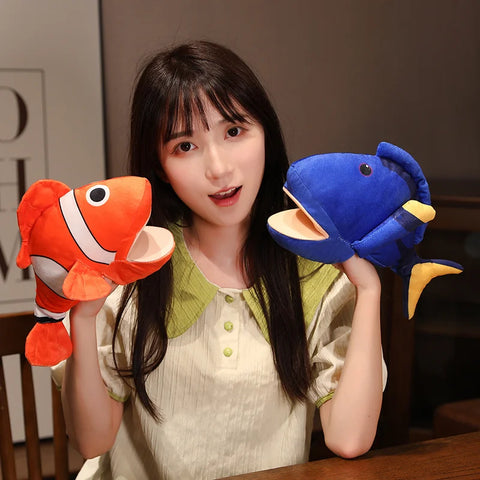 Lifelike Sea Animal Plush Hand Puppets