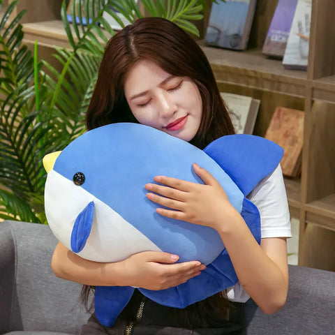 Sunfish Plush Toy – Soft Fish Pillow for Girls, Kids, and Home Decor