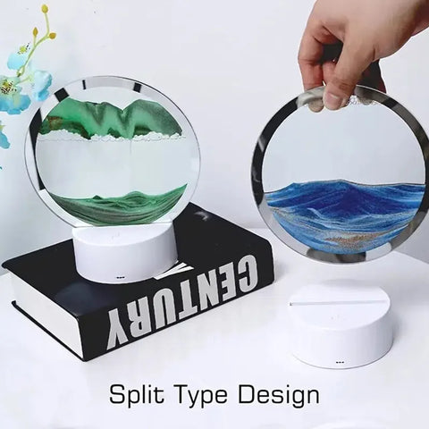 Quicksand Lamp Ornament Hourglass - Sand Painting 3D Night Light
