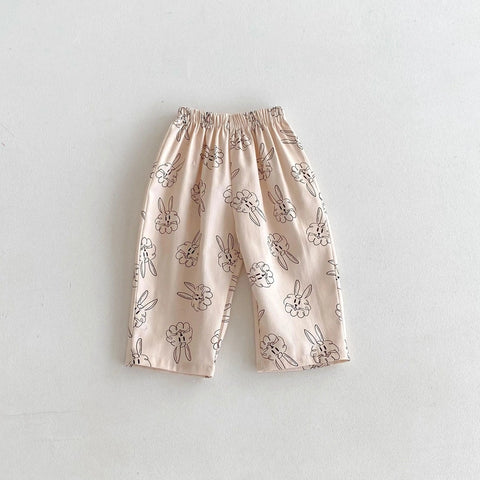 Printed Harem Pants for Kids - Summer Casual Loose Trousers
