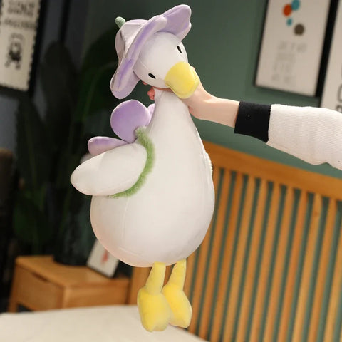 Kawaii Flower Duck Plush Toy – Adorable Stuffed Animal Doll