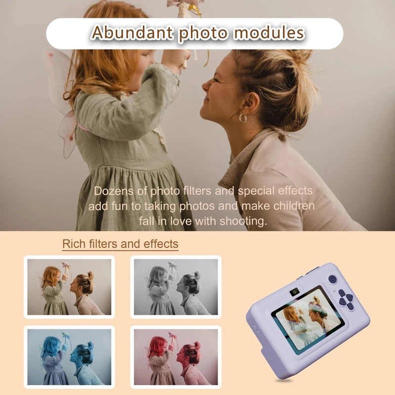 Kids Instant Print Digital Camera Teeny Pandas