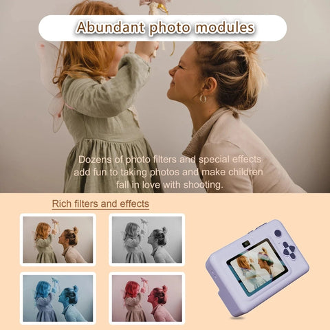 Kids Instant Print Digital Camera Teeny Pandas