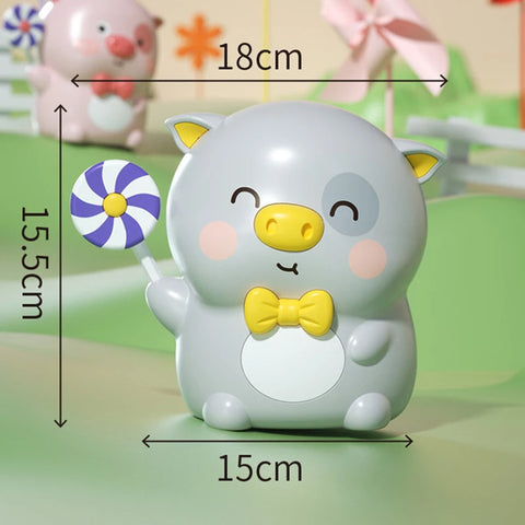 Cartoon Pig Piggy Bank – Coin Saving Jar for Kids
