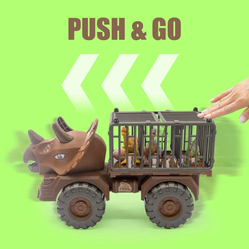 Interactive Dinosaur Engineering Vehicle Set for Kids Teeny Pandas