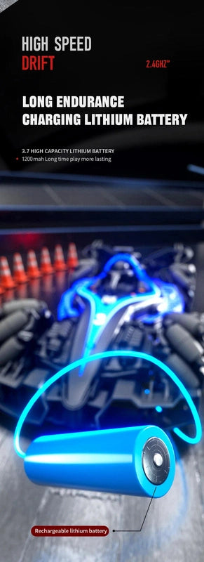 Gesture Sensing Stunt RC Car with 360 Drifting & Realistic Effects - product detail view 7
